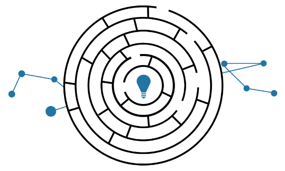Grafik eines Labyrinth